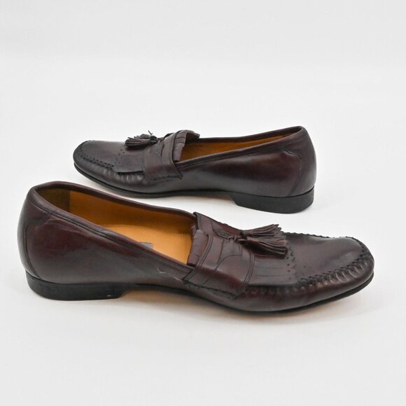 JOHNSTON MURPHY Loafers Mens Size 11 Breland Tassel Brown Dress Leather Office - Picture 7 of 11